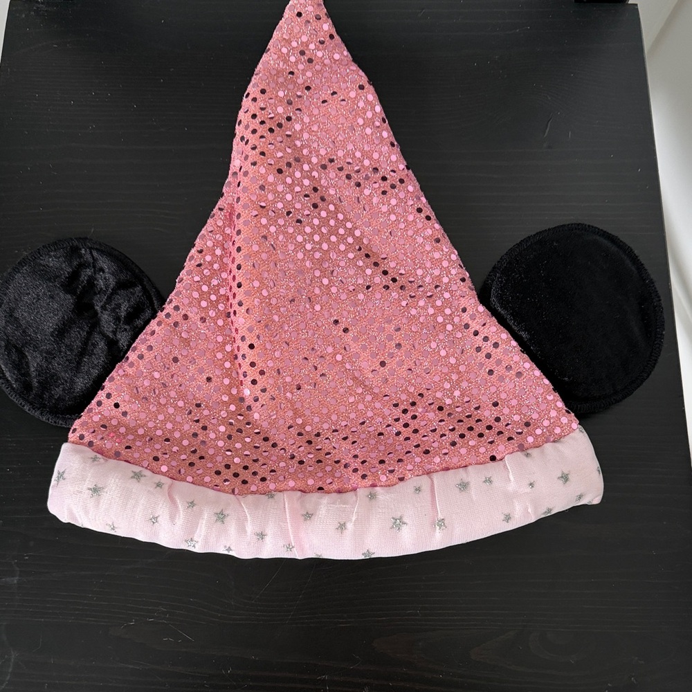 Disney Pink Sequin Hat with Black Ears